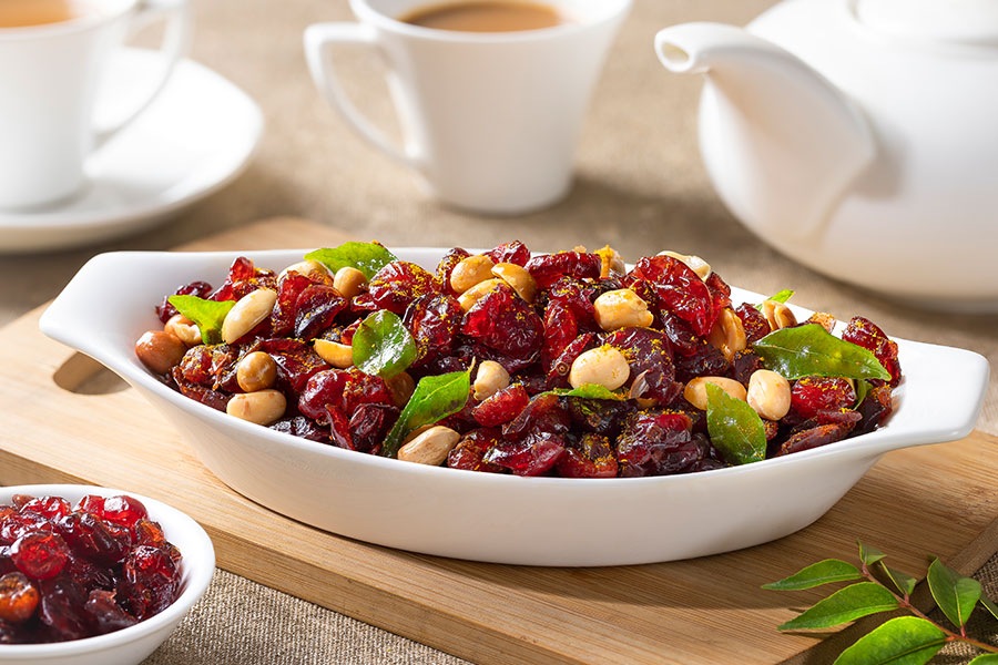 Cranberry, Peanuts and Curry Leaf Chatpata Mix