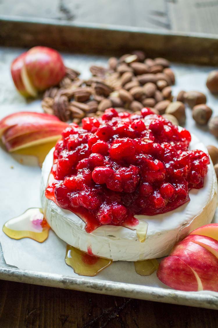 Baked-Brie-with-Chipotle-Cranberry-Sauce
