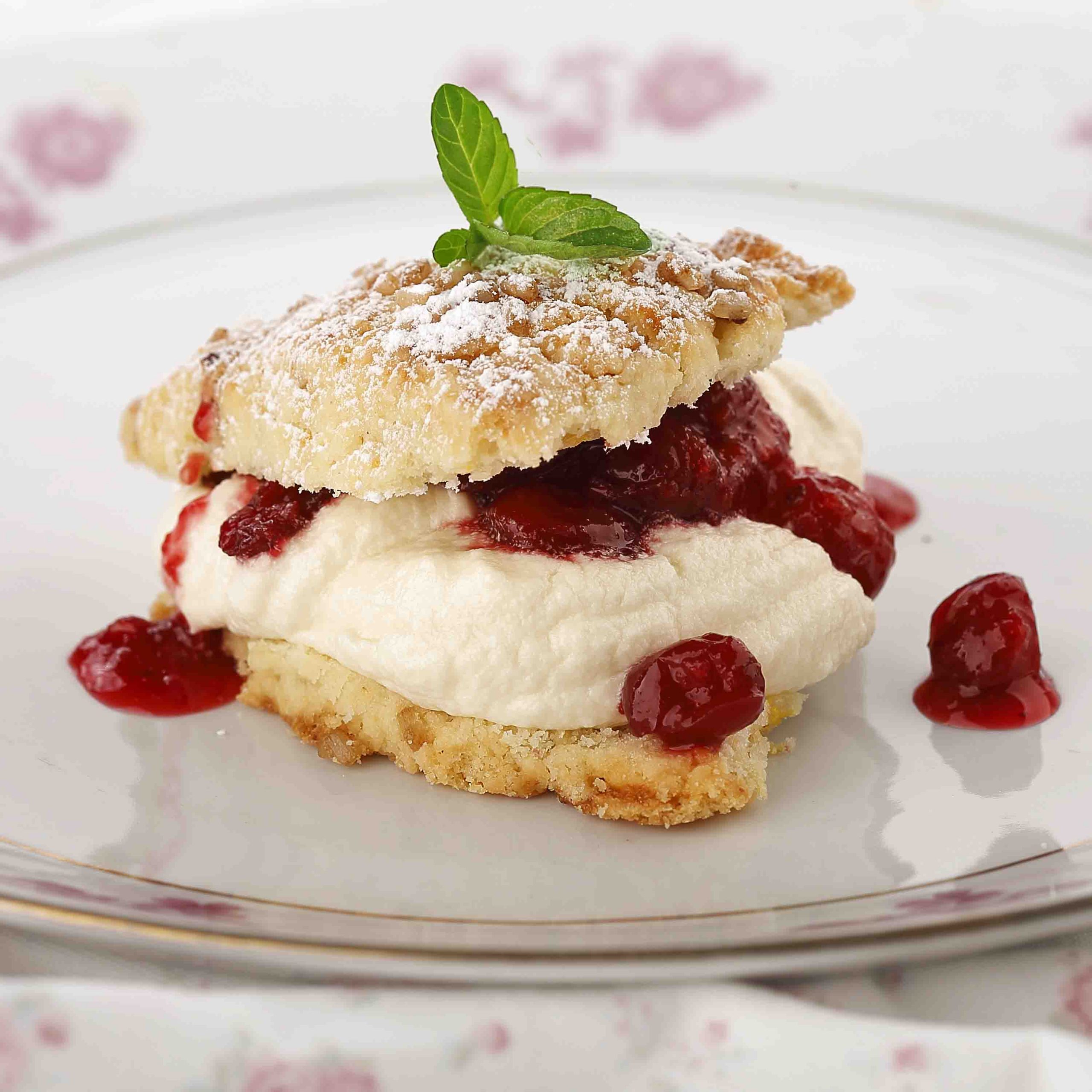 Shortcakes-with-Sweet-Lemon-Ricotta-and-Stewed-Cranberries